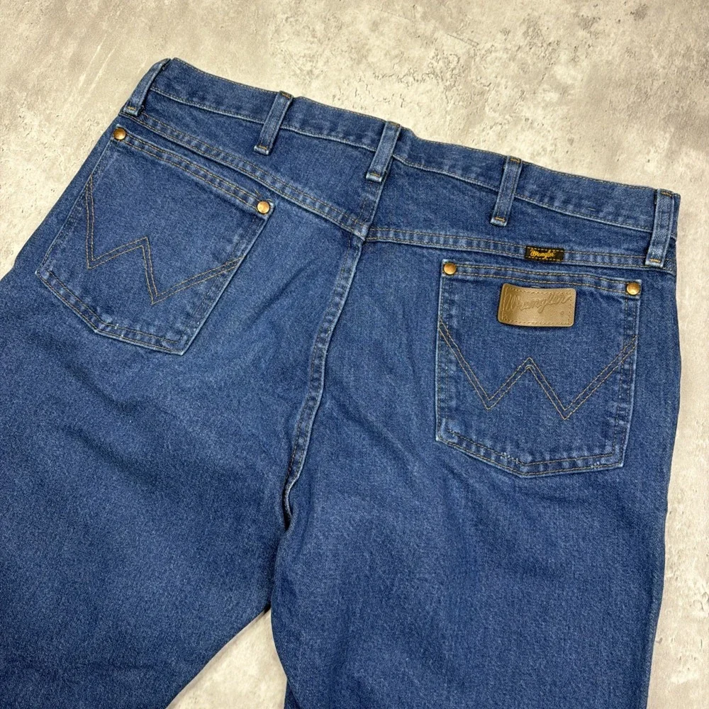 Wrangler 13MWZ Cowboy Cut Jeans Mens 38x30 Blue Denim Western Workwear VTG USA